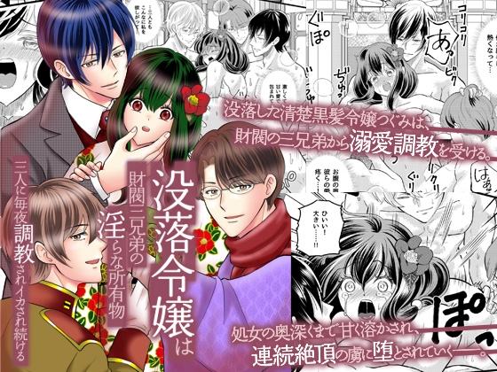 没落令嬢は財閥三兄弟の淫らな所有物～三人に毎夜調教されイカされ続ける～