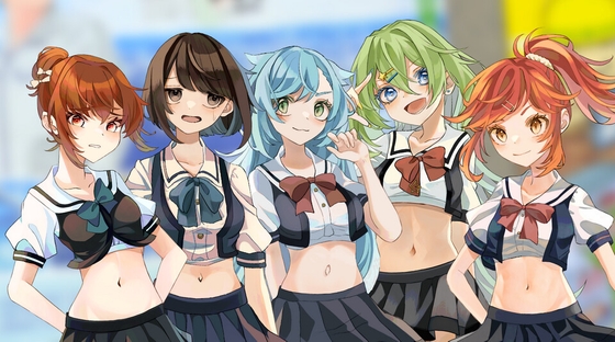 へそ出し少女クリップD1(有料版)