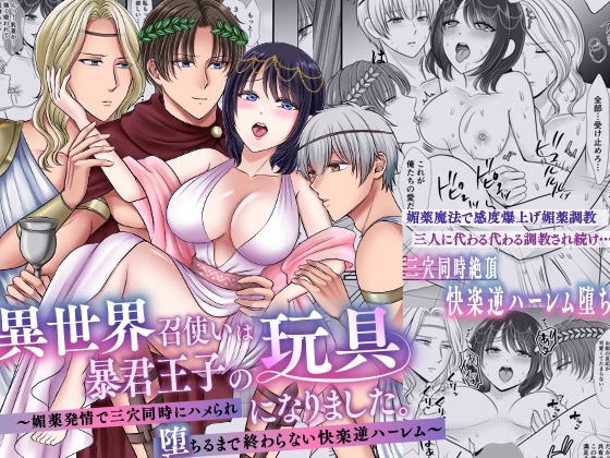 異世界召使いは暴君王子の玩具になりました。～媚薬発情で三穴同時にハメられ堕ちるまで終わらない快楽逆ハーレム～