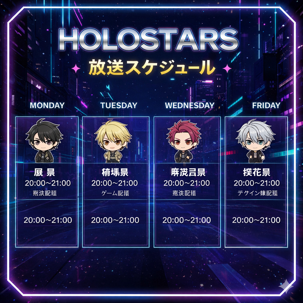 2026年04月28日 HOLOSTARS 放送スケジュール