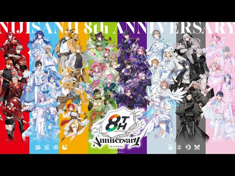 【nijisanji 8th Anniversary】記念アニメーション サムネイル