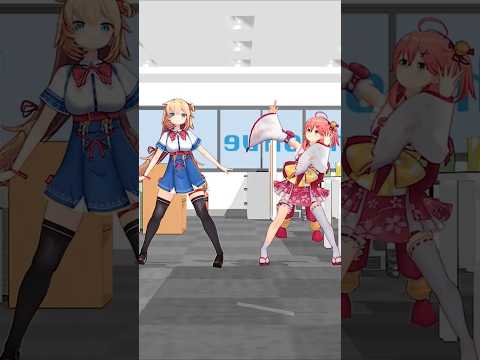 mmd 目撃！テト31世🎉🎃🧟雨衣・重音テト さくらみこ 赤井はあと  mmdhololive hololivemmd サムネイル