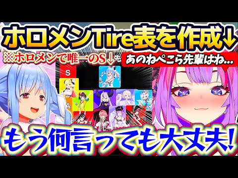 【ホロメンTire表】ヴィヴィちゃんが独断と偏見で作成する『ツッコミやすい先輩Tier表』で、唯一のSレートに君臨する… サムネイル
