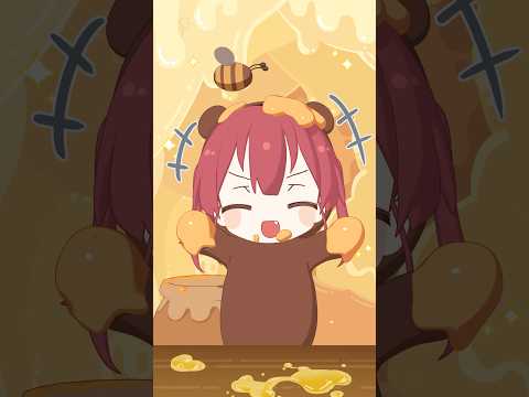 クマリンのハチミツ集め🍯ハチが来て絶体絶命！？🐝🐻shorts funnyvideo サムネイル