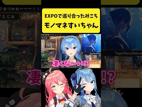 みこちとの会話をモノマネして再現するすいちゃん【星街すいせい/hololive切り抜き】shorts サムネイル