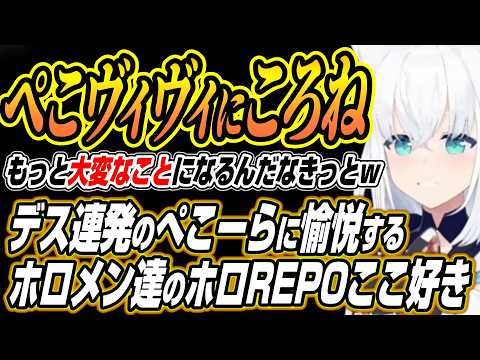 【ホロライブ切り抜き/白上フブキ】ぺこヴィヴィにころねを・・・ぺこヴィヴィを愛でるホロメン達とデス連発のぺこらに愉悦の… サムネイル