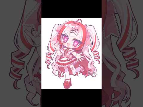 イラストレーターVtuberがSDで自分描いてみた　個人Vtuber vtuber イラスト セルフ受肉 メイキング… サムネイル