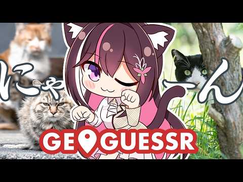 【GeoGuessr】今日は猫の日！にゃ～ん【hololive / AZKi】 サムネイル