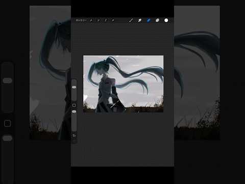 2h 初音ミク hatsunemiku drawing art illustration サムネイル