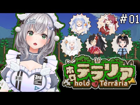 【ホロテラリア】タイムカードﾋﾟｯ！愉快な仲間たちとテラリアはじめる太郎！【白銀ノエル/hololive】 サムネイル