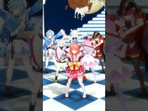 【mmd】ねっちゅーシンドローム/魔法少女ホロウィッチ mmdhololive  hololivemmd  shorts サムネイル