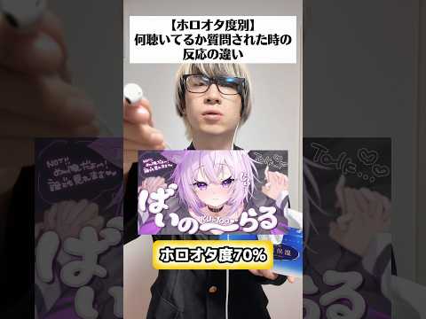 【ホロオタ度別】何を聴いてるのか聞かれた時の反応の違いオタ活 推し活 ホロライブ サムネイル