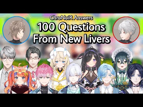 chronoir answers 100 questions from 10 new livers | Nijisan… サムネイル